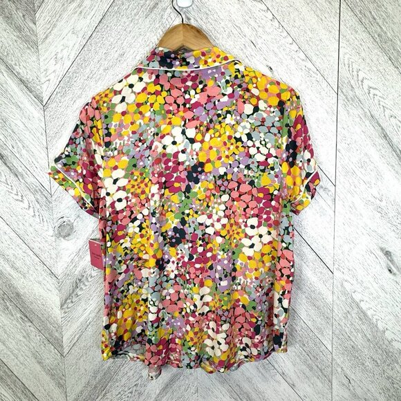 Kate Spade Pajama Set Womens Size Large Floral Short Sleeve New NWT - Picture 10 of 10